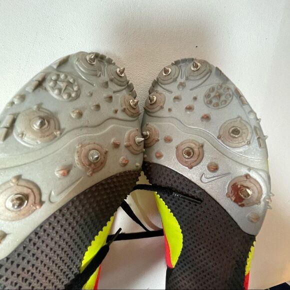 NIKE Bowerman series zoom rival track and field cleats neon pink and yellow 8 - Picture 3 of 10